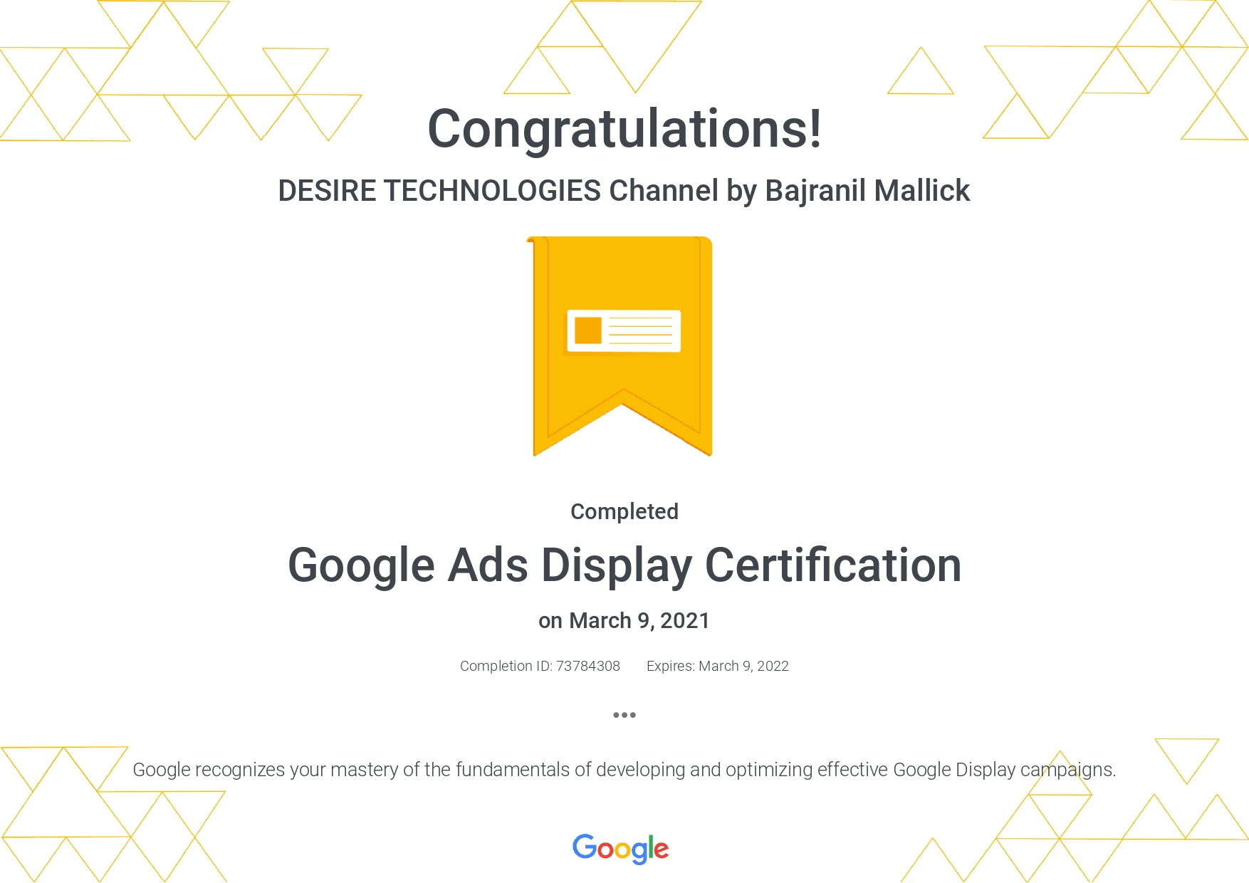 Google Certified Best Digital Marketing Consultant